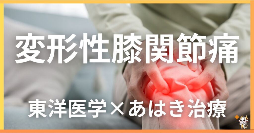 変形性膝関節痛を東洋医学の視点から解説|鍼灸・あん摩マッサージ指圧で自然に改善する方法