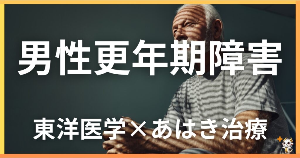 男性更年期障害を東洋医学の視点から解説｜鍼灸・あん摩マッサージ指圧で自然に改善する方法
