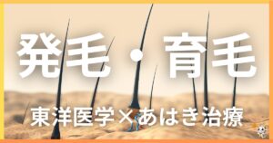 発毛促進・育毛サポートを東洋医学の視点から解説｜鍼灸・あん摩マッサージ指圧で自然に改善する方法