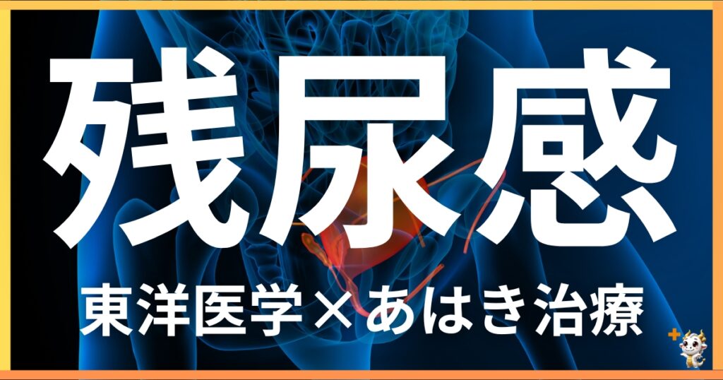 残尿感を東洋医学の視点から解説｜鍼灸・あん摩マッサージ指圧で自然に改善する方法